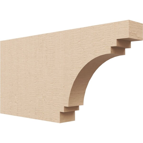 Ekena Millwork 2in. W x 8in. H x 16in. L Pescadero Woodgrain TimberThane Rafter Tail, Primed Tan RFTUR02X08X16PECRCPR - main